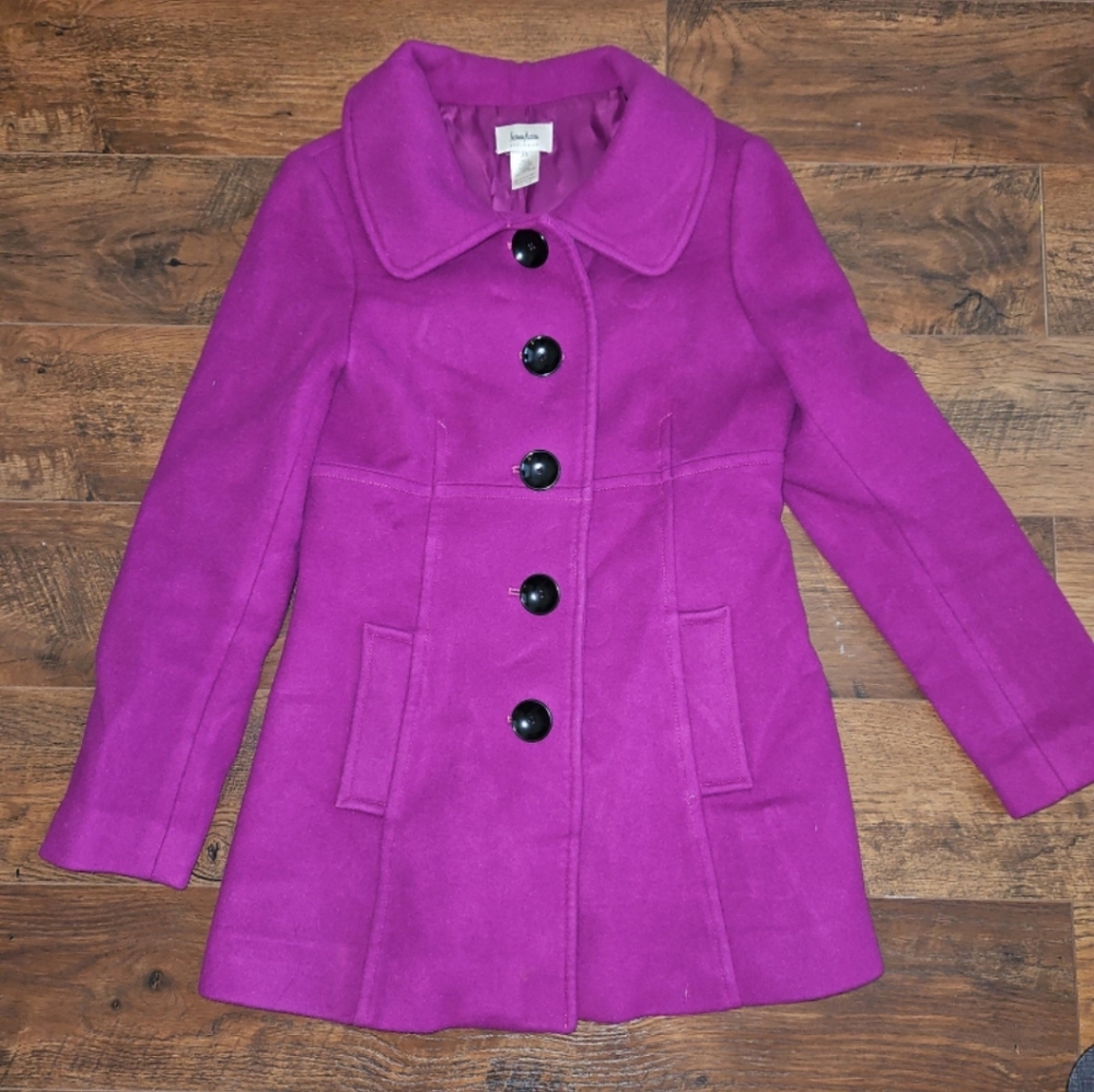 Neiman Marcus Exclusive wool peacoat